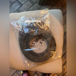 Black Leather 1/2 strips (4 pack) NEW